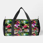 Anpassbare 4 personalisierbare Fotomaterial-Collag Duffle Bag (Rückseite)