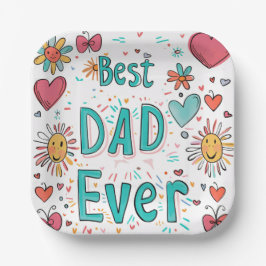 Anpassbare 7"-Square-Papierplatte für Veranstaltun Pappteller