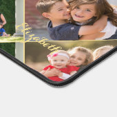 Anpassbare 9-Foto Collage Monogram Zuhause Office Schreibtischunterlage (Ecke)