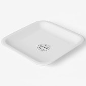 Anpassbare 9"-Square-Papierplatte für Veranstaltun Pappteller (Gewinkelt)