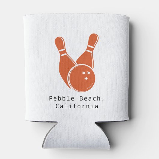 Anpassbare Abdeckung | Retro Bowling Bachelor Part Dosenkühler (Rückseite)