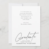 Anpassbare Abschluss-Foto-Postgraduierung Ankündigung (Rückseite)