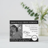 Anpassbare Abschluss-Karte für Foto/Farben Einladungspostkarte (Stehend Vorderseite)