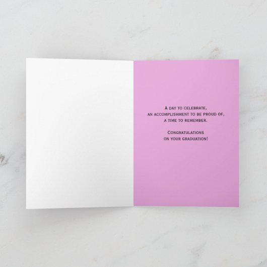 Anpassbare Abschluss-Karte Karte (Innenseite)