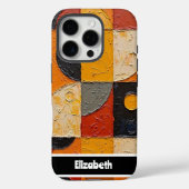 Anpassbare Abstrakte geometrische Telefonabdeckung Case-Mate iPhone Hülle (Rückseite)