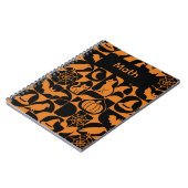 Anpassbare Abstrakte Halloween-Gestaltung Notizblock (Linke Seite)