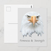 Anpassbare Adlerfestigkeit und Festigkeit des Bald Postkarte (Vorne/Hinten)