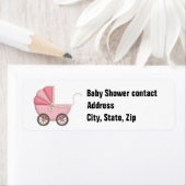 Anpassbare Adressetikett für Mädchen-Dusche (Insitu)