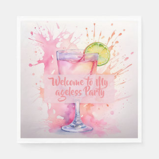 Anpassbare Ageless Birthday Girl Napkins Serviette