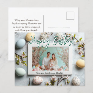 🐰 🥚 🌸 Anpassbare 🐇 ägssquisite OsterErinnerung Feiertagspostkarte