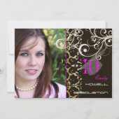 Anpassbare Akzent-Farbe, 2010 Abschlüsse Party Einladung (Vorderseite)