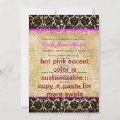 Anpassbare Akzent-Farbe, 2010 Abschlüsse Party Einladung (Rückseite)