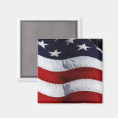 Anpassbare amerikanische Flagge Magnet (Vorderseite/Rückseite)