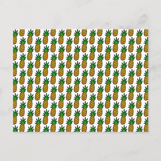 Anpassbare Ananas Postkarte (Vorderseite)