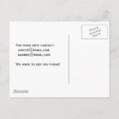 Anpassbare Ankündigung Datum freihalten (Rückseite)