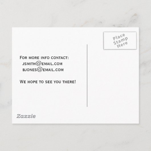 Anpassbare Ankündigung Datum freihalten (Rückseite)