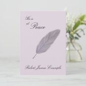 Anpassbare Ankündigung des Todes (Feather) (Stehend Vorderseite)