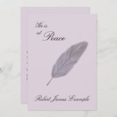 Anpassbare Ankündigung des Todes (Feather) (Vorne/Hinten)