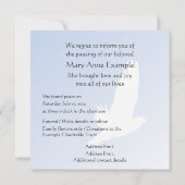 Anpassbare Ankündigung von Tod/Abgang (Rückseite)