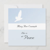 Anpassbare Ankündigung von Tod/Abgang (Vorderseite)