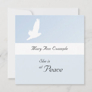 Anpassbare Ankündigung von Tod/Abgang