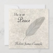 Anpassbare Ankündigung von Tod/Abgang (Vorderseite)