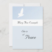 Anpassbare Ankündigung von Tod/Abgang (Vorderseite)