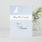 Anpassbare Ankündigung von Tod/Abgang (Stehend Vorderseite)