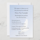 Anpassbare Ankündigung von Tod/Abgang (Rückseite)