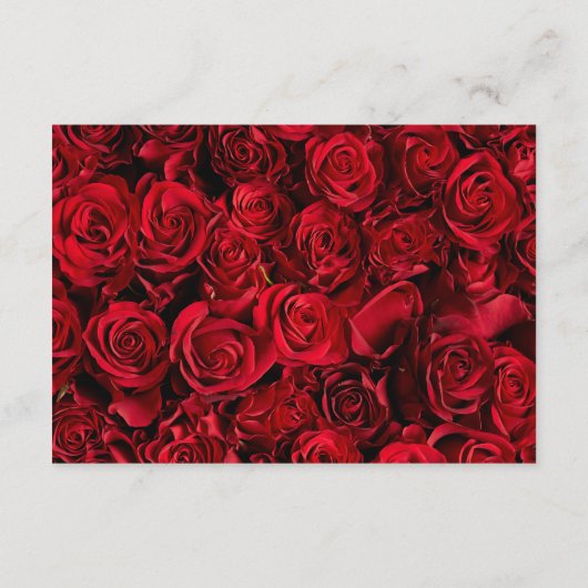 Anpassbare Antwortkarte für die gotische Rose Begleitkarte (Rückseite)