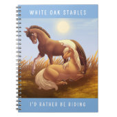 Anpassbare Appaloosa Palomino Pferd Notizblock (Vorderseite)