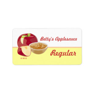 Anpassbare Applesauce-Kabel Adressaufkleber