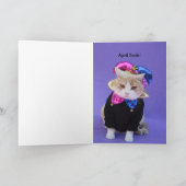 Anpassbare April-Fools zum Geburtstag Karte (Innenseite)