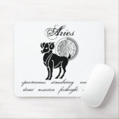 Anpassbare Aries-Merkmale im griechischen Stil Zod Mousepad (Mit Mouse)