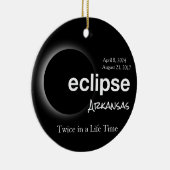 Anpassbare Arkansas Solar Eclipse 2017 2024 Keramik Ornament (Rechts)