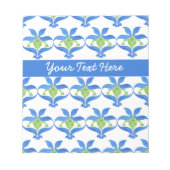 Anpassbare Art Nouveau Muster Editor oder Jotter Notizblock (Vorderseite)