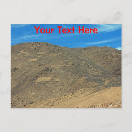 Anpassbare Atacama-Geoglyphen-Postkarte Postkarte (Vorderseite)