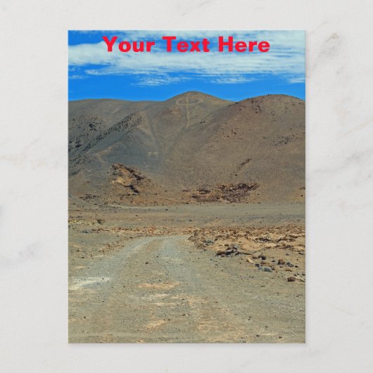 Anpassbare Atacama-Geoglyphen-Postkarte Postkarte (Vorderseite)