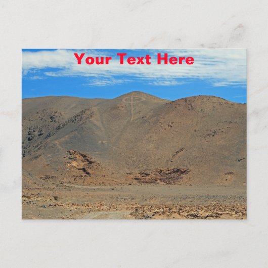 Anpassbare Atacama-Geoglyphen-Postkarte Postkarte (Vorderseite)