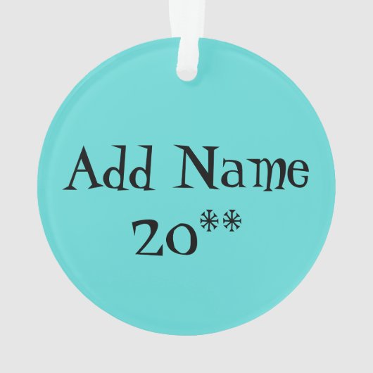 Anpassbare atomare Kochgeschirr Ornament (Rückseite)