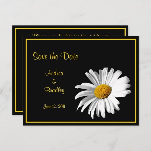 Anpassbare, auf die Anforderungen zugeschnittene " Save The Date (Vorne/Hinten)