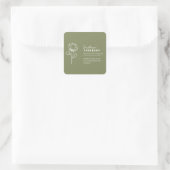 Anpassbare Aufkleber – Blumen oder Hautpflege (Tasche)