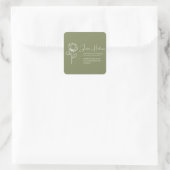 Anpassbare Aufkleber – Blumen oder Hautpflege (Tasche)