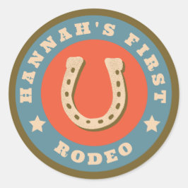 Anpassbare Aufkleber für die erste Rodeo
