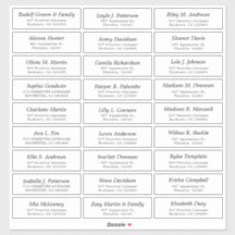 Anpassbare Aufkleber für Hochzeitsgäste