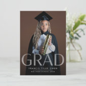 Anpassbare, ausgeblendete BOLD-GRAD-Foto-Klasse Ankündigung (Stehend Vorderseite)