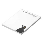 Anpassbare australische Magpie-Notizblock Notizblock (Rotiert)