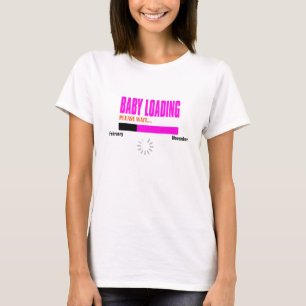 Anpassbare Babyladung Mutterschaftstop-Design T-Shirt