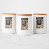 Anpassbare Backetikette Geben Sie Ihren Namen ein! Lebensmitteletikett (Flaschen)