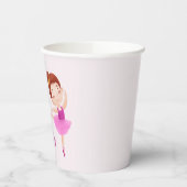Anpassbare Ballet Paper Cups mit Name & Alter Pappbecher (Links)